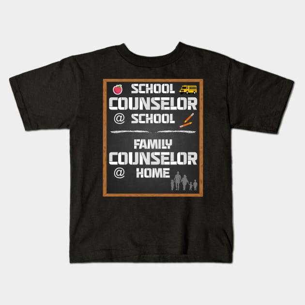 School Counselor, School Counselor At School, Family Counselor At Home, Counsel, Guidance Counselor, Funny Counselor, Counseling, School Counselor Gift Idea Kids T-Shirt by DESIGN SPOTLIGHT